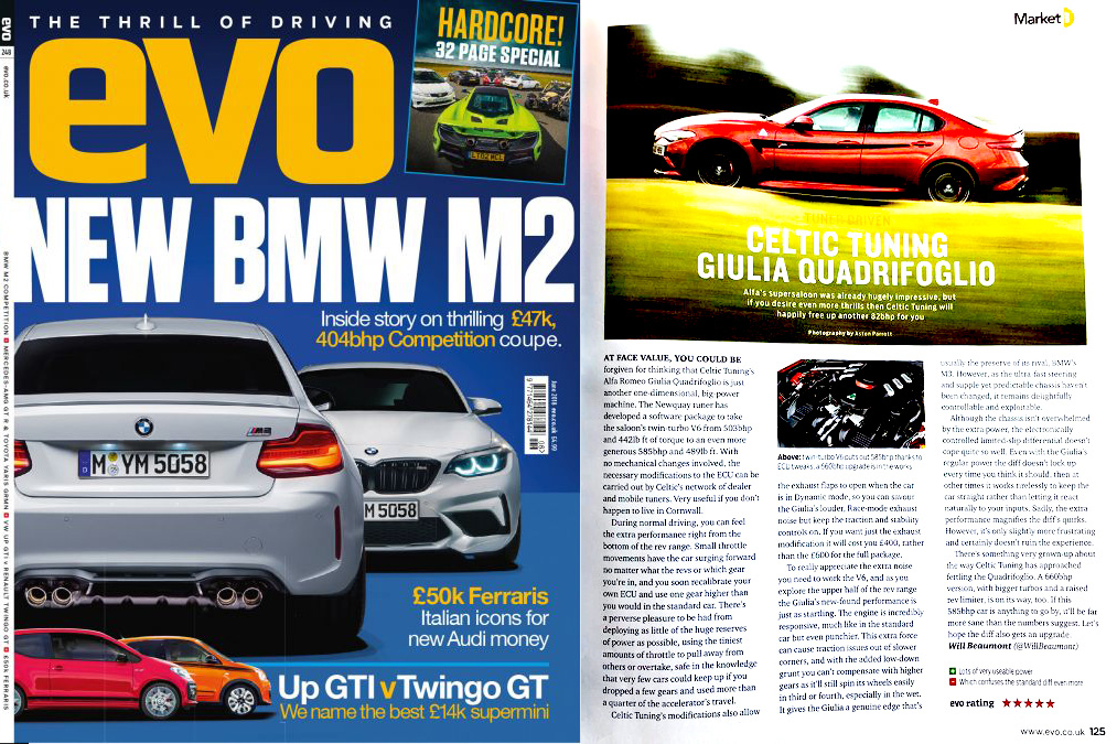 EVO Magazine Celtic Tuning June 2018'